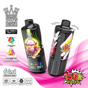 Bang Legend 150K DSK064 Disposable Vape 150000 Puffs – 6-in-1 Flavor Switch Long Lasting Rechargeable Vape