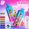 ZOOY VAPE 120K 6IN1 – 120,000 Puffs, 6-in-1 Multi-Flavor, Triple Mesh EU Warehouse