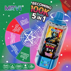 Mrvi 100k 5in1 Disposable Vape 100,000 Puffs EU & Canada Warehouse Fast Shipping